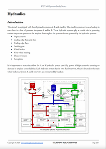 B737 Pilot Systems Hydraulics