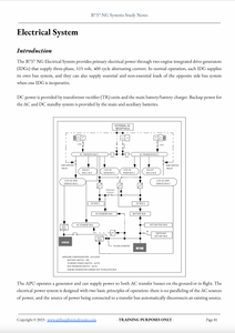 B737 Systems Study Notes Electrical