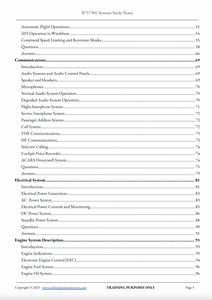 B737 Systems Study Notes Table of Contents