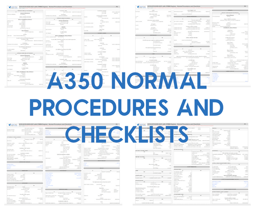 Airbus A350 - Normal Procedures and Checklists Study Notes