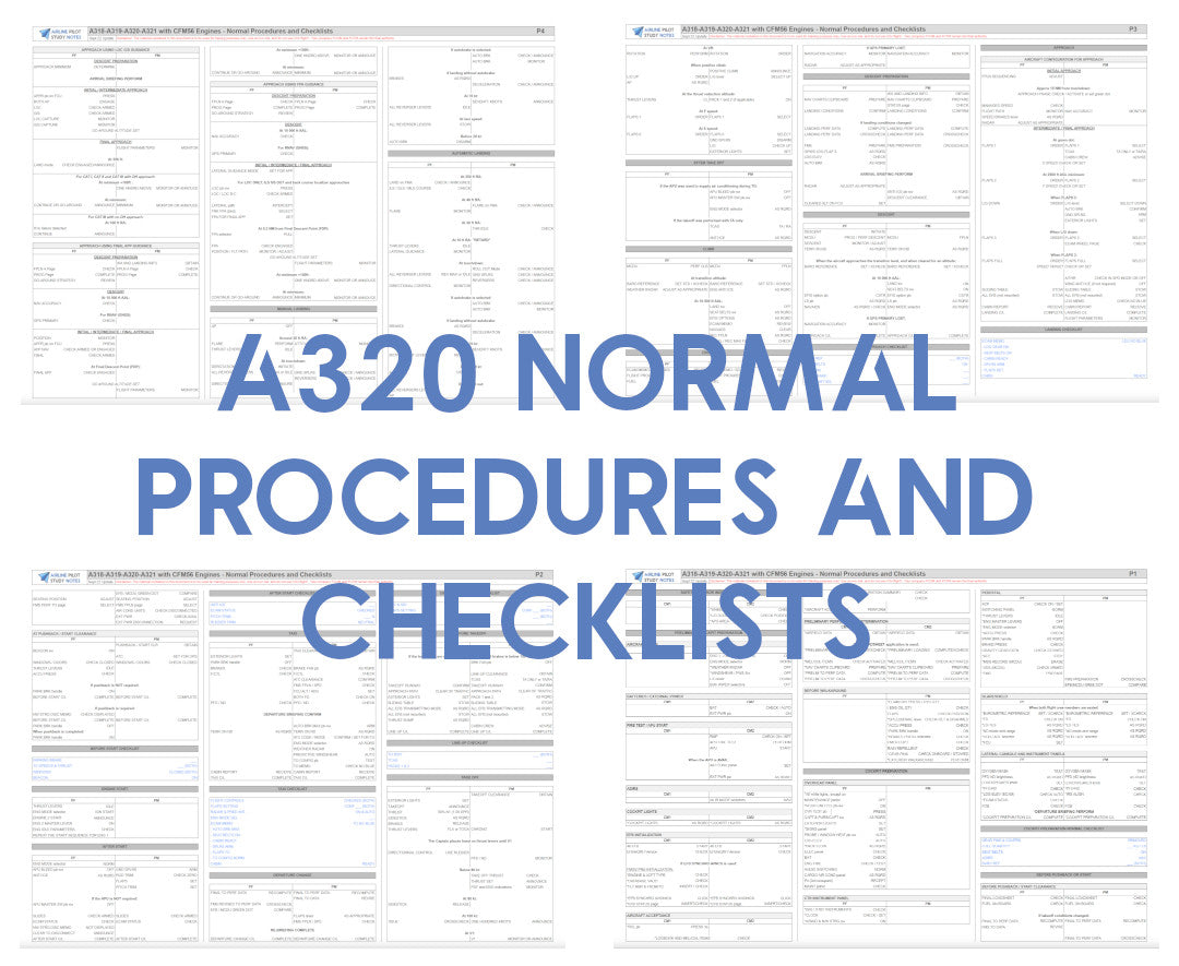 A320 Normal Procedures And Checklists