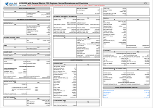 A330 Pilot Normal Procedures Checklists